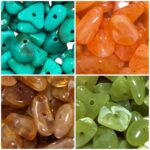 Conta Mármore Imitação Cascalho Resina - 20 Gramas