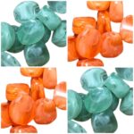 Conta Mármore Lapidada 19mm Resina - 20 Gramas