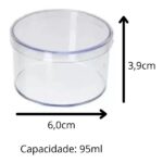 Caixa Acrílica Redondo 6×4 – C/ 10 Unds - Imagem 2