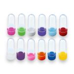 Tubete 8cm C/ Tampa Color - C/ 10 Unds