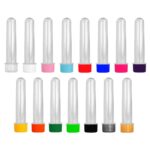 Tubete 13cm C/ Tampa Color - C/ 10 Unds