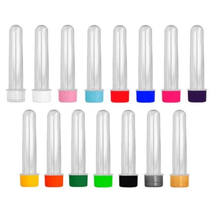 Tubete 13cm C/ Tampa Color - C/ 10 Unds