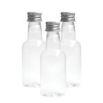 Garrafa Pvc 50ml C/Tampa Alumínio Níquel – 1 Und