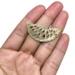 Pingente Melancia 40mm Dourado - 1 Und - Imagem 2
