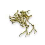 Conta Galho Imitação Coral 51mm Abs Dourado - 20 Gramas