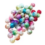 Conta Infantil Flor Pérola 8mm Resina - 20 Gramas