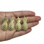 Pingente Abacaxi P/ Strass 41mm Dourado - 1 Und - Imagem 3