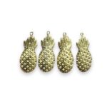 Pingente Abacaxi P/ Strass 41mm Dourado - 1 Und