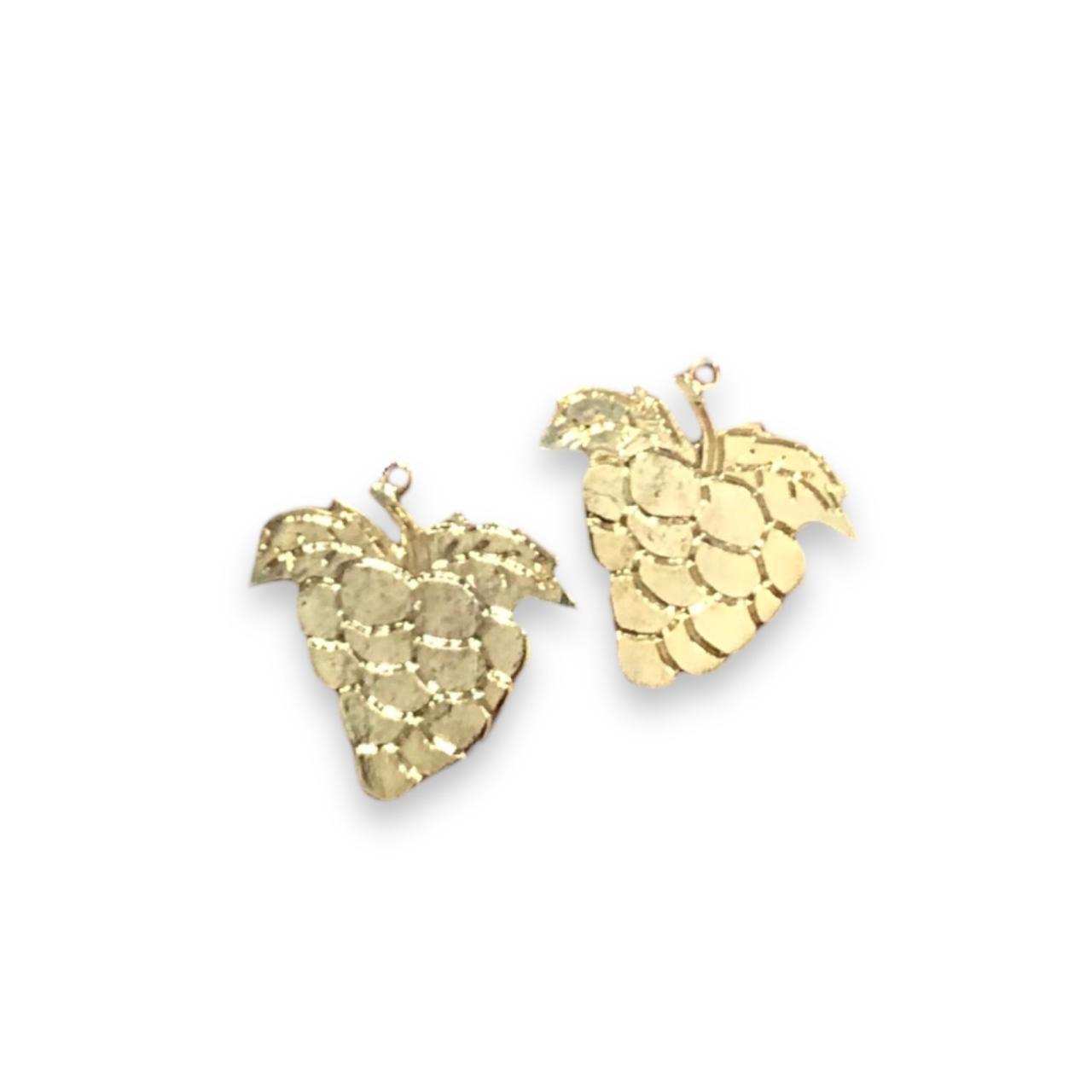 WhatsApp Image 2025-10-21 at 12.09.18 (9) Pingente Uva 33mm Dourado - 1 Und - Imagem 1