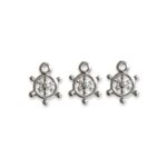Pingente Timão 20mm Níquel - 1 Und