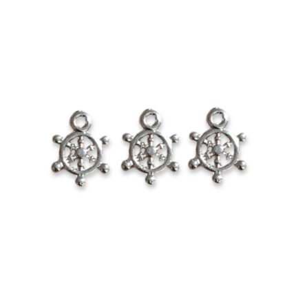 Pingente Timão 20mm Níquel - 1 Und