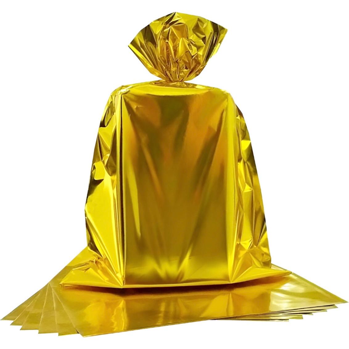 WhatsApp Image 2025-10-21 at 12.42.30 (1) Saco Presente Metalizado 15x22cm Dourado – C/ 10 Unds - Imagem 1