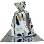 Saco Presente Metalizado 15x22cm Prata - C/ 10 Unds