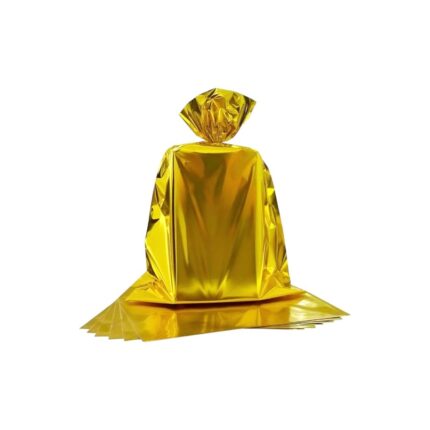 Saco Presente Metalizado 10x14cm Dourado – C/ 10 Unds