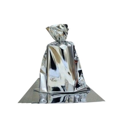 Saco Presente Metalizado 10x14cm Prata – C/ 10 Unds