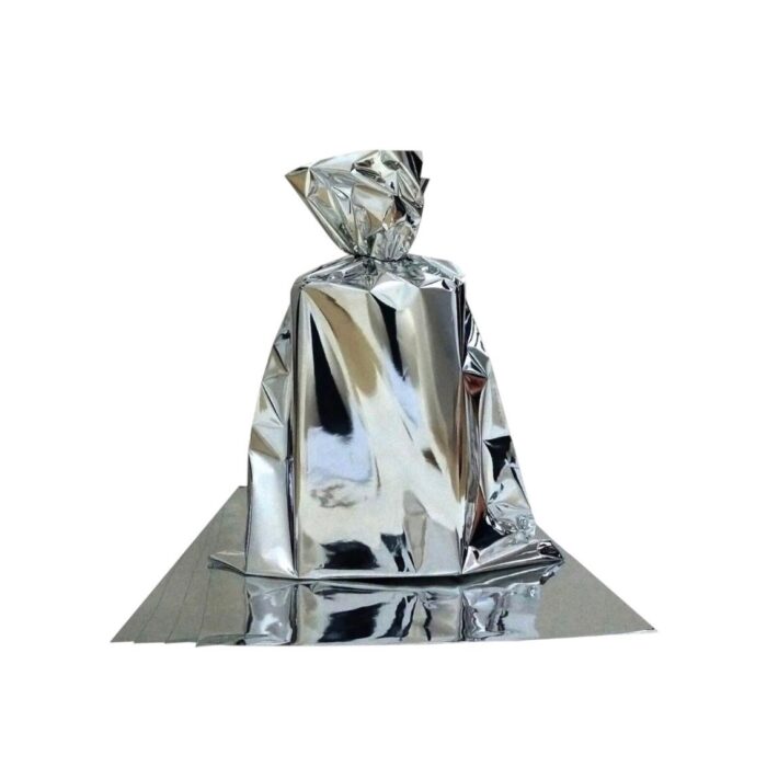 Saco Presente Metalizado 10x14cm Prata – C/ 10 Unds - Imagem 1
