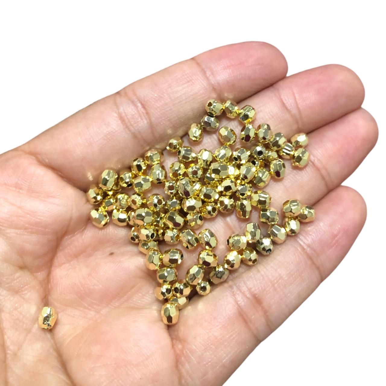 WhatsApp Image 2025-10-23 at 09.00.03 (3) Conta Bola Lapidada 4mm Abs Dourado Exclusivo - 5 Gramas - Imagem 3