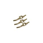 Terminal 2mm C/ Fecho 12mm Dourado – 1 Und