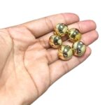 Entremeio Redondo 13mm Abs Dourado – C/ 5 Unds - Imagem 2