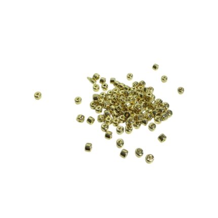 Entremeio Tubo 3mm Dourado Exclusivo  - 5 Gramas