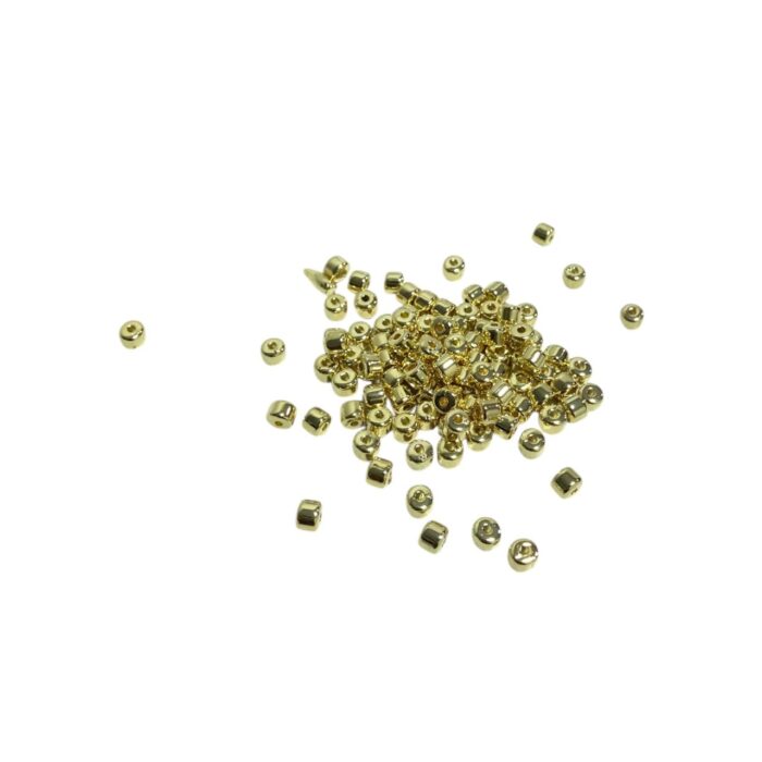 Entremeio Tubo 3mm Dourado Exclusivo  - 5 Gramas - Imagem 1