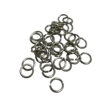 Argola 8mm Fio 0.80 Latão Níquel - 20 Gramas