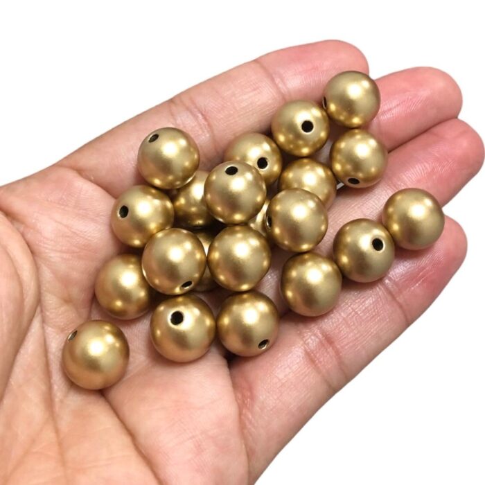 Conta Bola Pérola 12mm Metalizada – 20 Gramas - Imagem 3