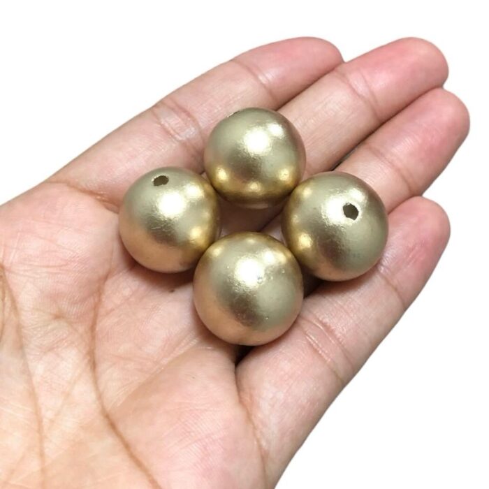 Conta Bola Pérola 20mm Metalizada – 20 Gramas - Imagem 3