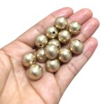 Conta Bola Pérola 14mm Metalizada – 20 Gramas - Imagem 2