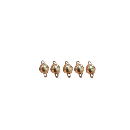 Fecho Bola 6x11.5mm Imã Dourado – 1 Und