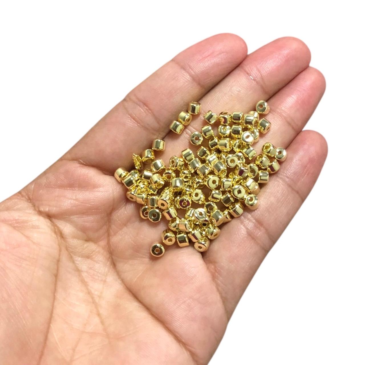 WhatsApp Image 2025-10-23 at 16.43.46 Entremeio Tubo 3mm Dourado Exclusivo  - 5 Gramas - Imagem 2