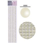 Cartela Meia Pérola 6mm – 1 Und