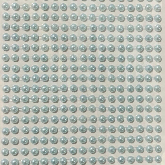 Cartela Meia Pérola 4mm Azul Bebê – 1 Und - Imagem 1