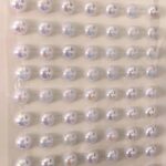 Cartela Meia Pérola 8mm Adesiva - 1 Und