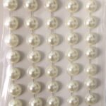 Cartela Meia Pérola 8mm Perolado Adesiva – 1 Und