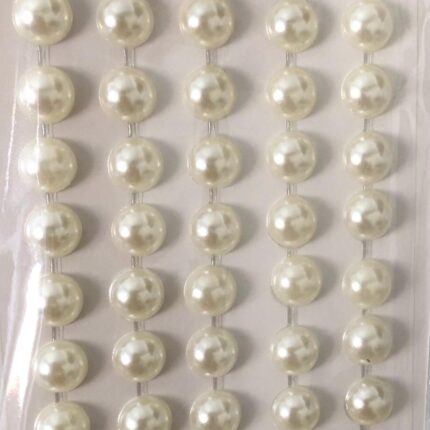 Cartela Meia Pérola 8mm Perolado Adesiva – 1 Und