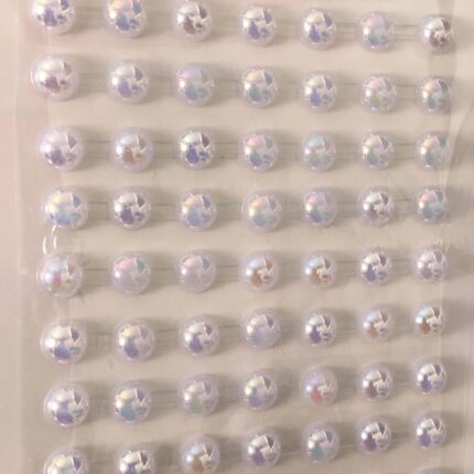 Cartela Meia Pérola 8mm Adesiva - 1 Und