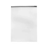 Saco C/ Zíper Preto 18x25cm Plástico – 1 Und