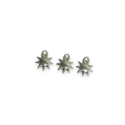 Pingente Sol 16mm Níquel - 1 Und