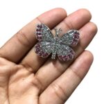 Aplique Borboleta P/ Crocs 25x34mm Abs Níquel– 1 Und - Imagem 4