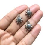 Pingente Sol 16mm Níquel - 1 Und - Imagem 3