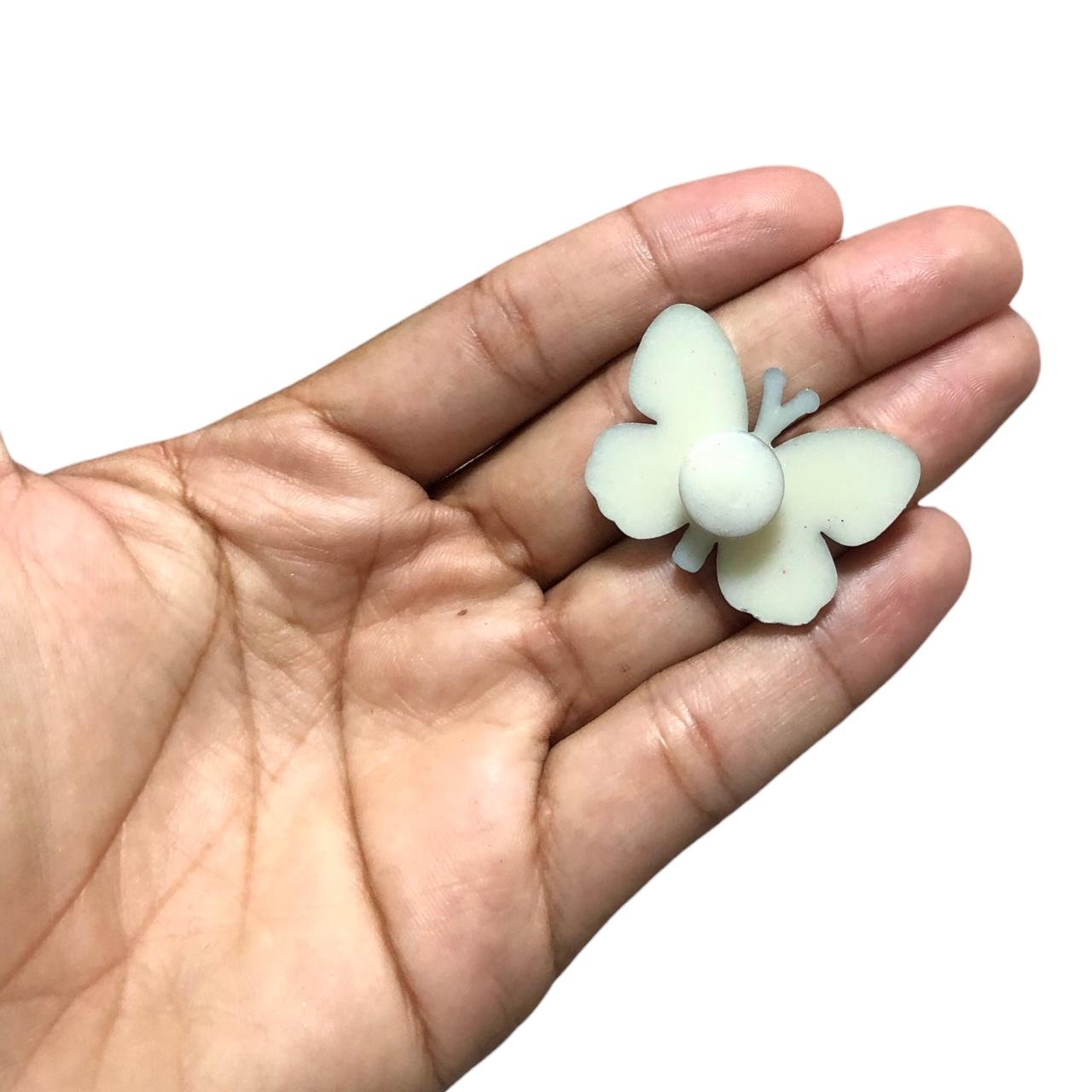 WhatsApp Image 2025-10-27 at 10.38.26 (16) Aplique Borboleta P/ Crocs 25x34mm Abs Níquel– 1 Und - Imagem 3