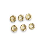 Botão Redondo 11mm Trabalhado Dourado – 1 Und