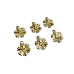 Pingente Flor Trabalhado 17mm Dourado - 1 Und