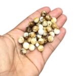 Conta Bola Mármore 10mm Resina - 20 Gramas - Imagem 2