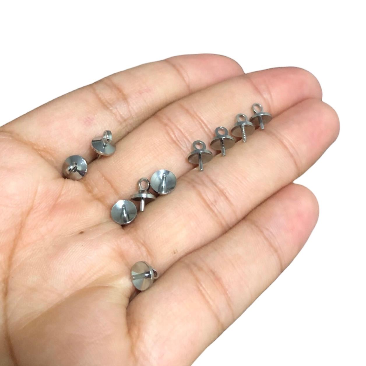 WhatsApp Image 2025-10-29 at 00.04.05 (18) Terminal Chupetinha 6mm Latão Níquel - C/ 10 Unds - Imagem 2