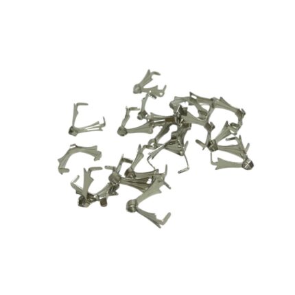 Terminal Jacaré 10mm Níquel - C/ 20 Unds