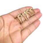 Base de Brinco 21mm Dourado  – 1 Par - Imagem 2