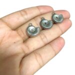 Pingente Caracol 16mm Níquel - 1 Und - Imagem 2