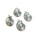 Pingente Caracol 24mm Níquel - 1 Und